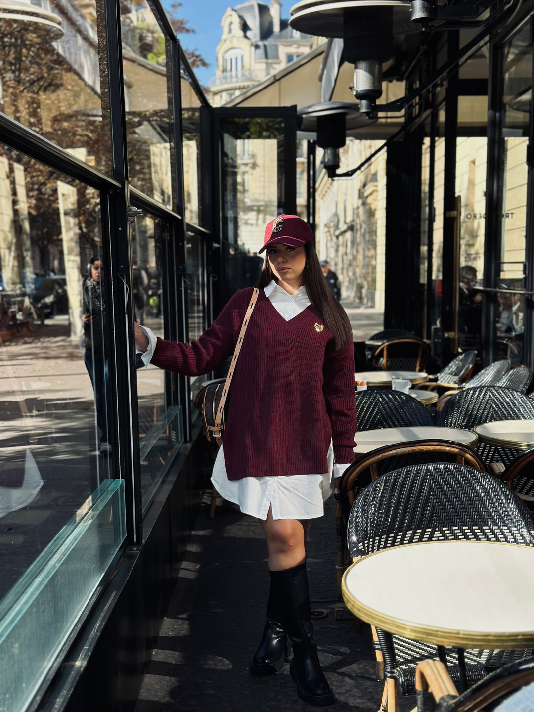 Pull Loose bordeaux