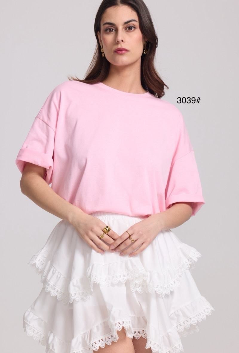 T-shirt Rose oversize Lucie