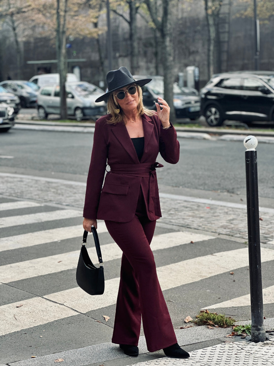 Ensemble blazer chic Bordeaux / Ma