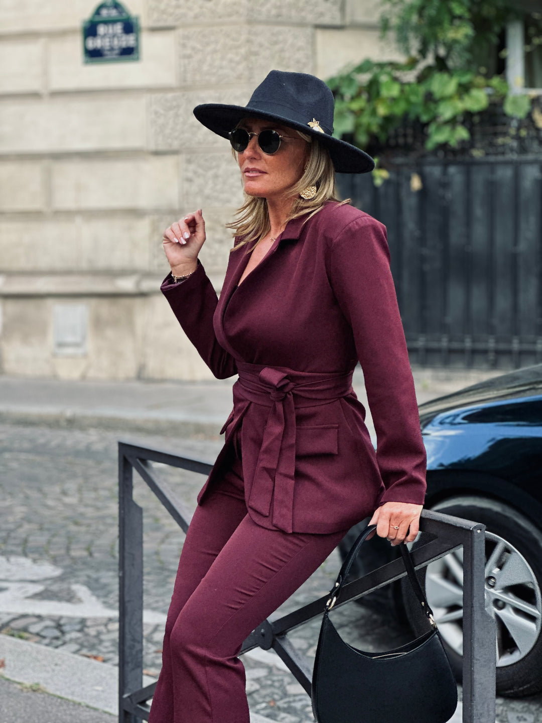 Ensemble blazer chic Bordeaux / Ma