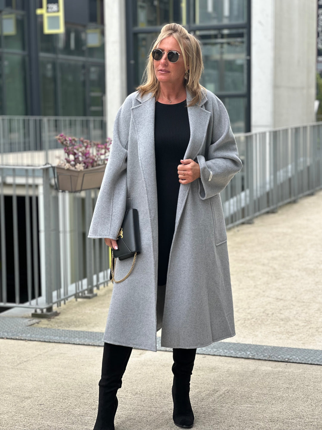 Manteau laine Gris Lesly