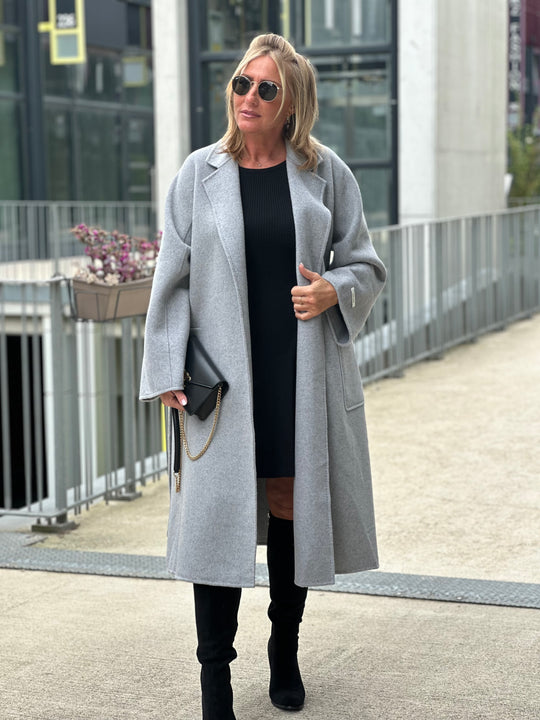 Manteau laine Gris Lesly