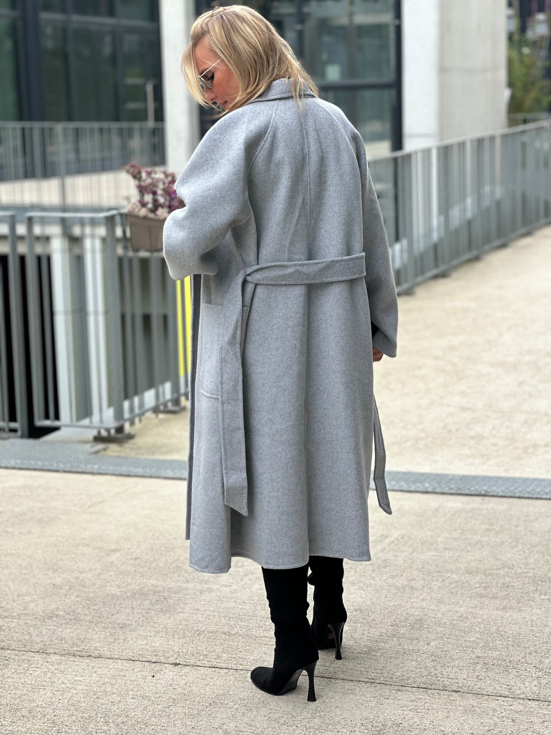 Manteau laine Gris Lesly