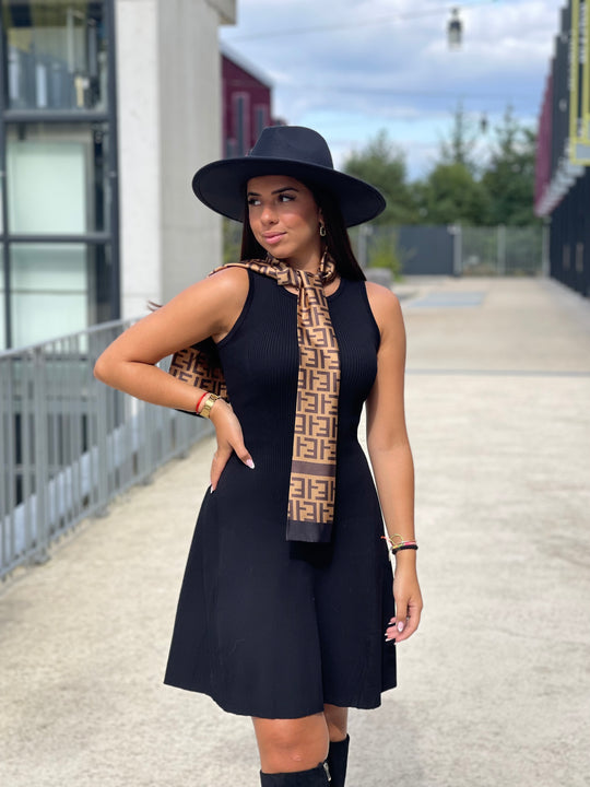 Robe milong noir Léa