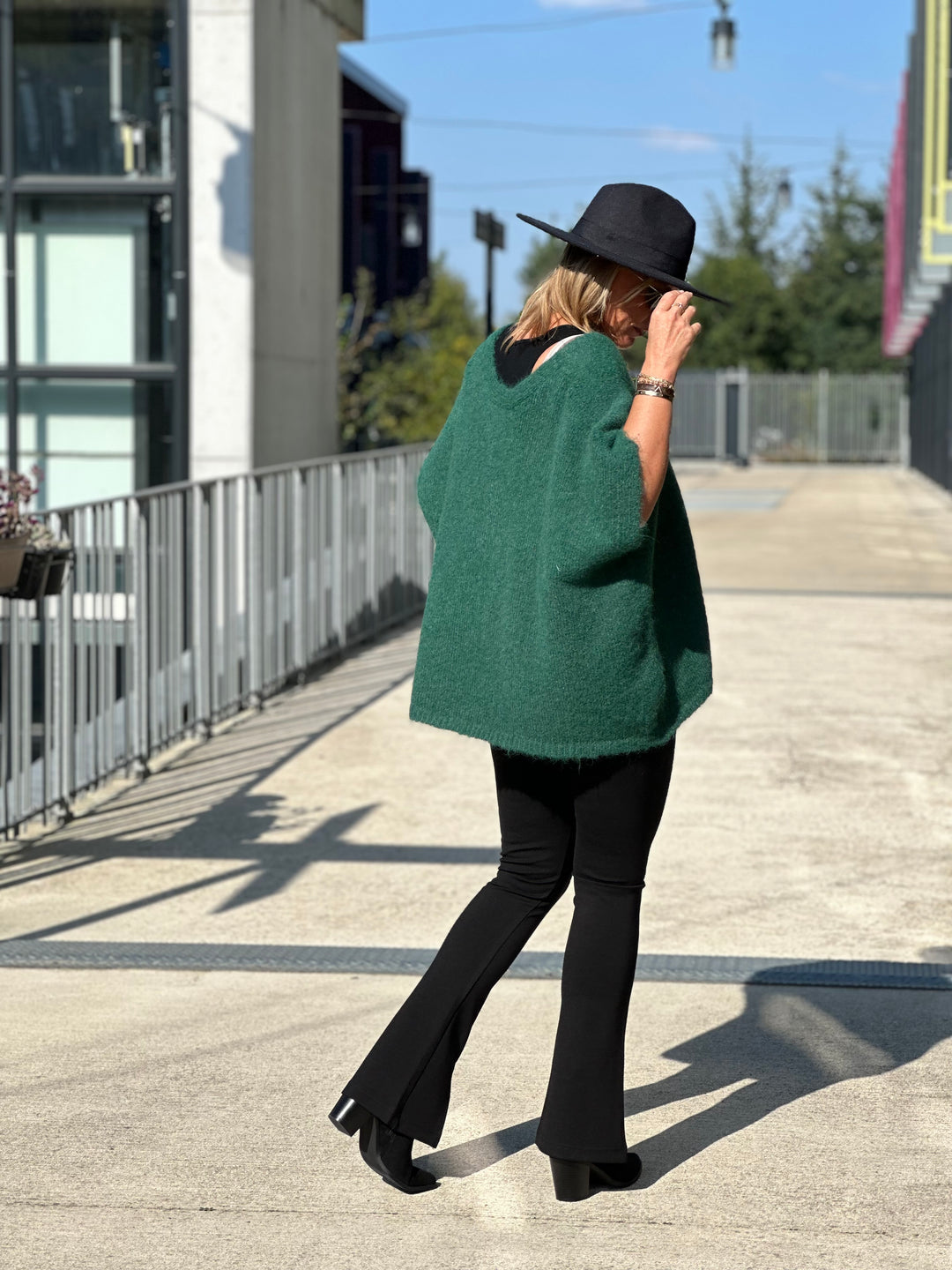 Gilet/pull maille Maya Vert