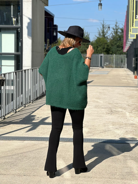 Gilet/pull maille Maya Vert