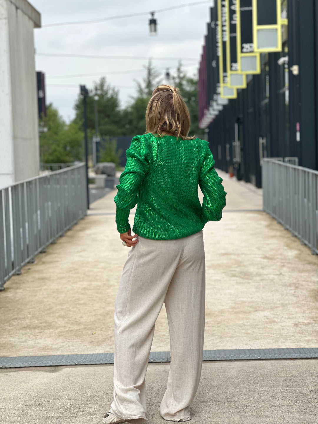 Gilet métallique épaules Vert