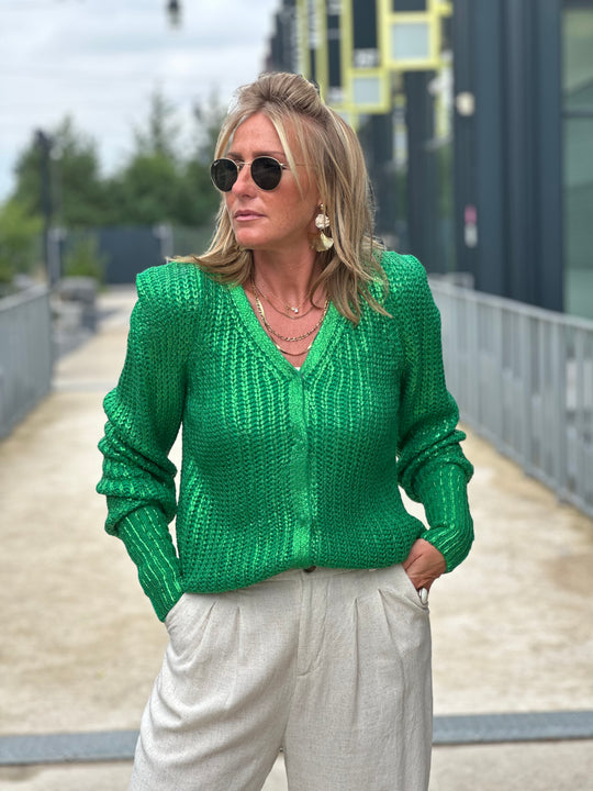 Gilet métallique épaules Vert