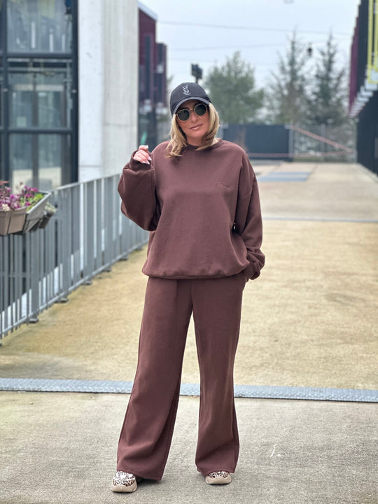 Ensemble jogging rêveuse choco