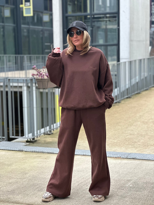 Ensemble jogging rêveuse choco