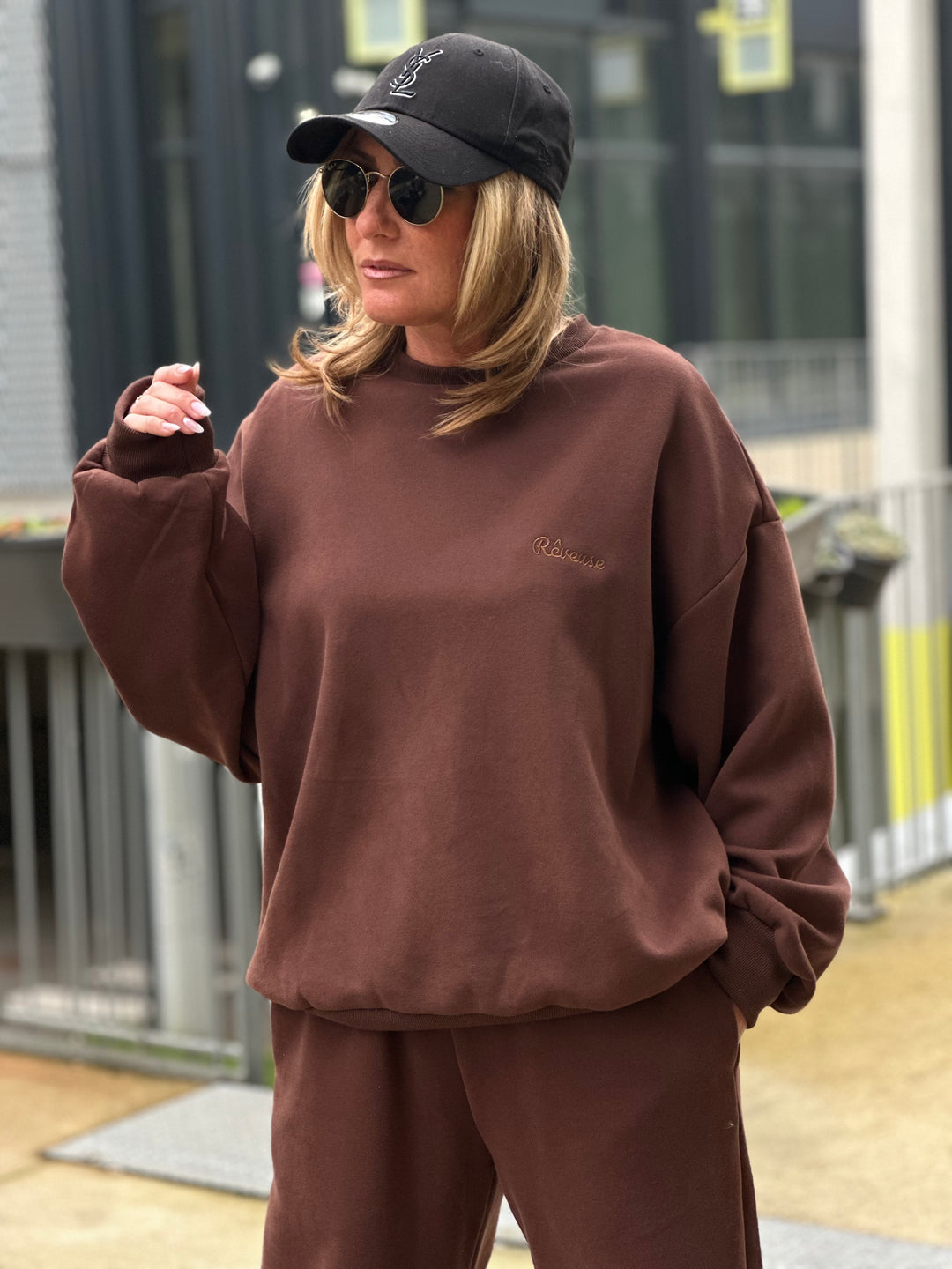 Ensemble jogging rêveuse choco