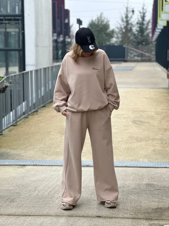 Ensemble jogging rêveuse beige