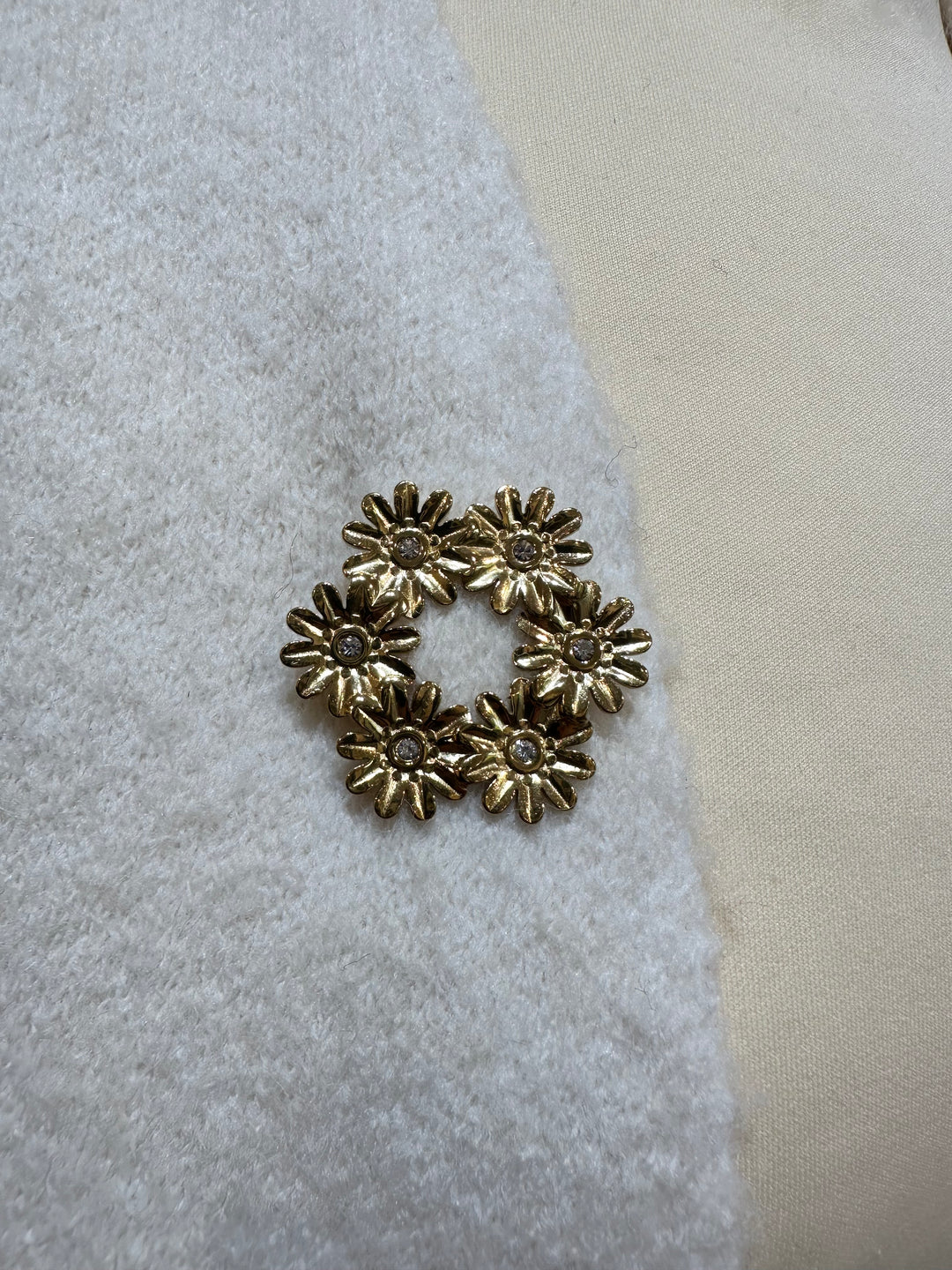 Broche 6 minis fleuris