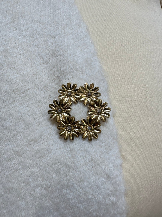 Broche 6 minis fleuris