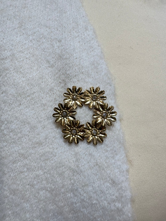 Broche 6 minis fleuris