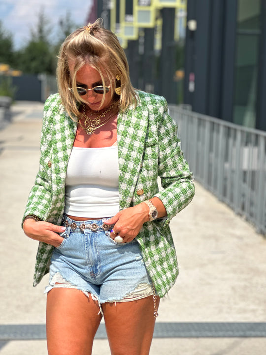 Veste tweed Vert/beige Summer