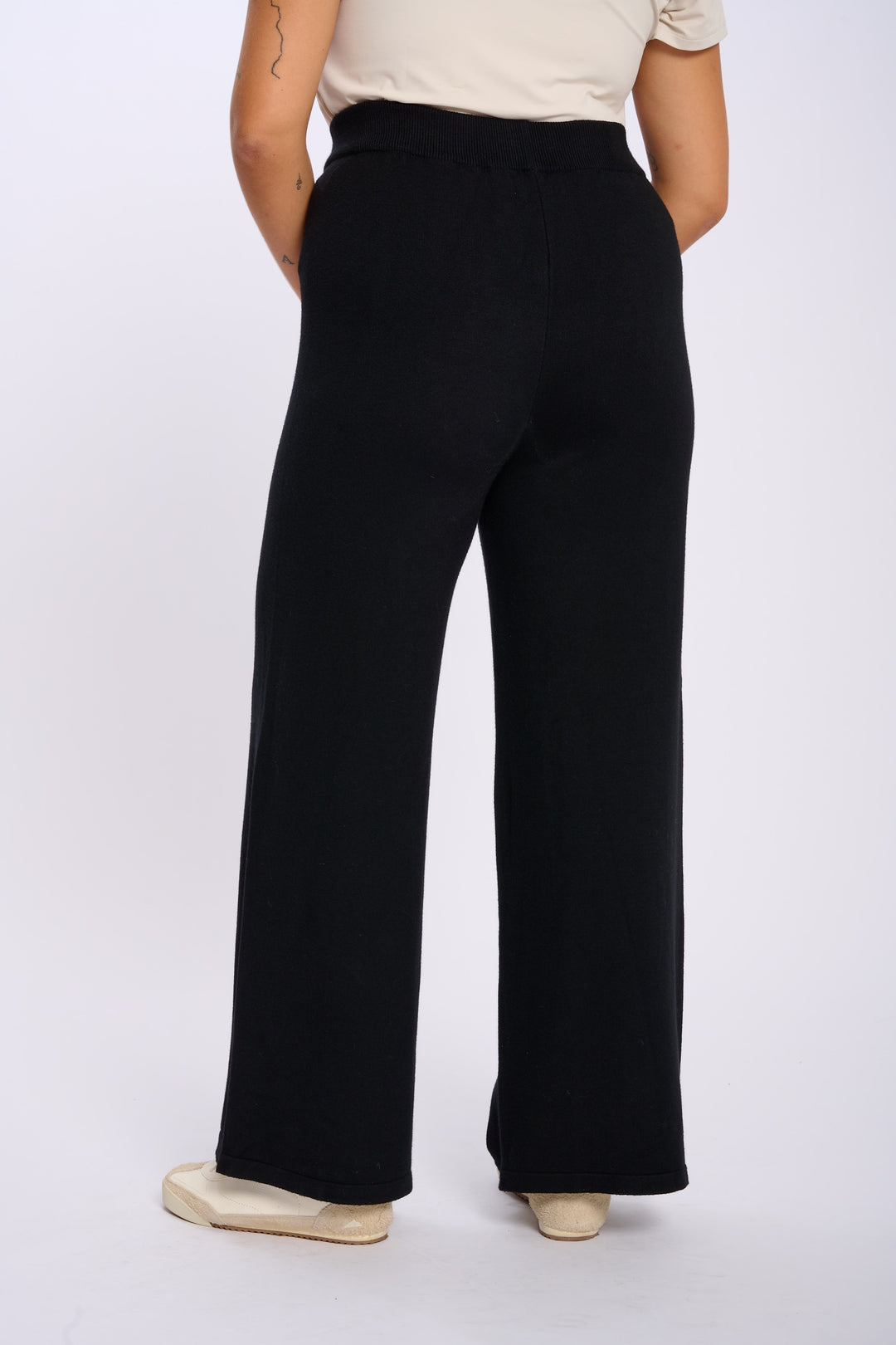 PANTALON MAILLE SOPHIE NOIR(40 au 50)