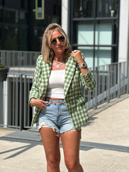 Veste tweed Vert/beige Summer