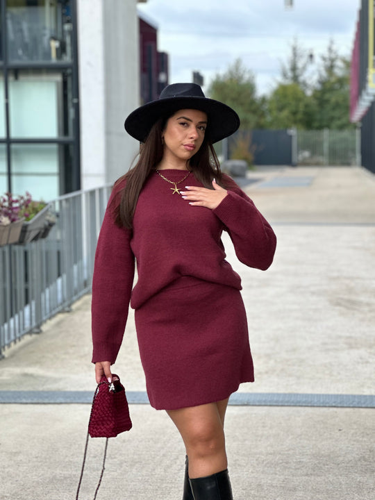 Ensemble maille Bordeaux Mila