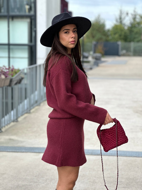 Ensemble maille Bordeaux Mila