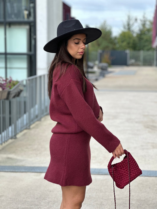 Ensemble maille Bordeaux Mila